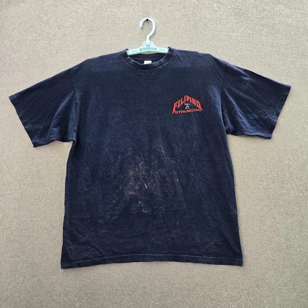 VINTAGE Pajma Malaki Men Shirt XL Proud‎ To Be Filipino Strength 90s Tee READ